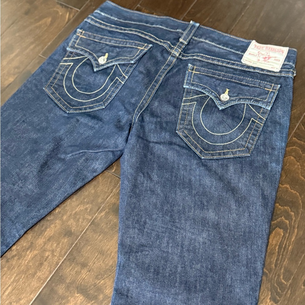 True Religion Men's Dark Blue Relaxed Jeans